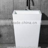 Acrylic Solid Surface Corian New Design Hote Bathroom Basin Stand thumbnail-3