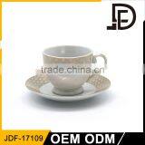 Porcelain Bulk Tea Cup and Saucer Sets / Floral Teacups thumbnail-3