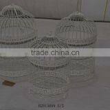 Big Round White Birdcage thumbnail-1