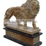 Large Outdoor Stone Lion Statue thumbnail-1
