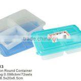 pp Lunch Box Food Container,3 Compartment Bento Box thumbnail-1