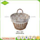 Custom Willow Wicker Hanging Flower Basket for Home Decoration thumbnail-1