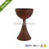 Round Football Appearance Flower Pots With Shell Shape Ultrahigh Stiletto Base thumbnail-2