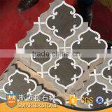 Beautiful Marble Mosaic Waterjet Marble Mosaic With Mesh thumbnail-1