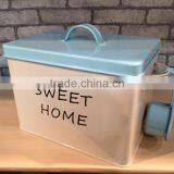 Laundry Powder Storage Box Washing Tablet Retro Metal Container Tin With Scoop thumbnail-3