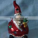 Electroplated Ceramic Santa Claus thumbnail-1