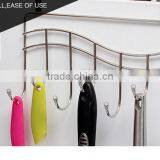 Hooks for Clothes Hanger Stainless Steel Hanging Hook for Door Cabinet Storage