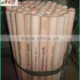 Hot Stamping Logo Natural Wooden Broom Handle thumbnail-1