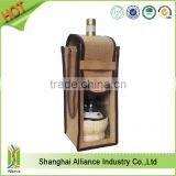 Clear Jute Bag With Window/small Jute Wine Bag With Cotton Material Handle thumbnail-1