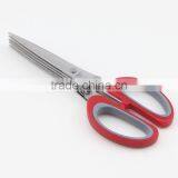 Multifunction Kitchen Tools Ergonomic Design 5 Blades Stainless Steel Scissors thumbnail-2