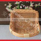 Boat Shaped Willow Basket Wholesale thumbnail-6