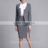 Fashion Tailor Made Ladies Office Uniform Designs Suits for Women Handmade Business Suits thumbnail-2