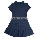 Little Girls' Uniform Ruffled Polo Dress thumbnail-1