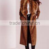 Best Selling High Quality Lady Faux Suede Oversized Winter Coat 2016 thumbnail-1