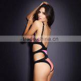 2013 New Fashion Sexy Women SwimwearOne Piece Bandage Swimsuit Yellow/red/white Wholesale thumbnail-3