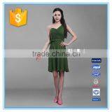 Fashion Handmade Smocking Sexy Chiffon Women's Evening Dress 2016 thumbnail-1