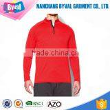 Long Sleeve UPF 30 Sports Gym Fitness Highneck 1/2 Zip t Shirt Performance T-shirts thumbnail-3