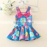 new cotton summer girls dress cute casual beach wedding dress for children