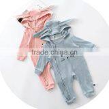 S17708A Autumn Baby Boy Clothes Cartoon Animal Jumpsuit thumbnail-5