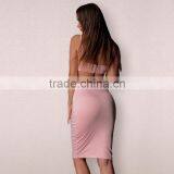 Runwaylover 036 2017 Ladies Sexy Crop Top And High Waist Skirt Sets thumbnail-2