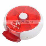 Push-It Pill Dispenser - Has a Push Button Center to Rotate Daily Dosage of Tablets or Capsules and Comes With Your Logo thumbnail-3