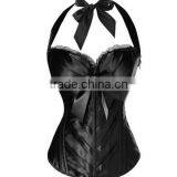 Elegant Women Waist Trainer Cincher Overbust Corsets Shaper Bowknot Halter Tops Sexy Waist Trainer thumbnail-4