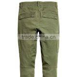 Womens Washed Khaki Green Cargo Pants Work Pants for Ladies thumbnail-3