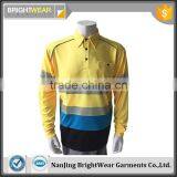 Hot Sale hi Vis Contrast Color 3M5510 Segmented Tape Safety Man Reflective Polo Shirt thumbnail-1