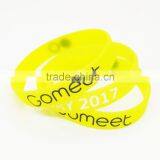 Hot Sale Unisex Pvc Silicone Rubber Slap Wristband thumbnail-2