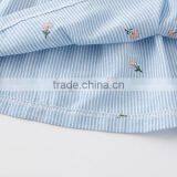 Modern Summer Exquisite Embroidery Baby Girl Sleeveless Stripe Vest Dress thumbnail-6