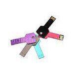 128GB Key Shape Metal USB Flash Drive With Red , Pink , Green , Silver , Black