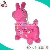 Customed Oem Soft Stuffed High Quality Mini Plush Horse Keychain thumbnail-1