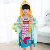 Microfiber Printed Kids Hooded Beach Towels thumbnail-2