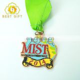 Top Quality Custom Award metal Sports medal with Green Color Ribbons