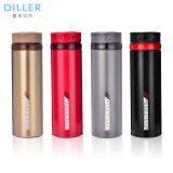500ml White Dark Brown Double Wall Stainless Steel Sealed Insulated Thermos Vacuum Water Bottle thumbnail-1