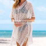 Plus size Сексуальный пляжный купальник-кавер-ап, трикотажная купальник-кавер-ап, палео-туника для пляжа, сарафан-кавер-ап для женщин на пляже, купальник-кавер-ап thumbnail-3