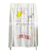 2020 Summer Factory Price 2 Layers Reactive Printing Cartoon Animal Baby Breathable Swaddle Muslin Bamboo Fiber Soft Blanket thumbnail-3