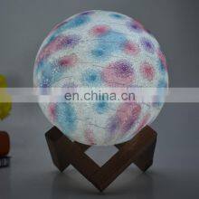 8-20cm 3D Printing Creative Novelty Gift Moon Desk Table Lamp With Remote Control thumbnail-4