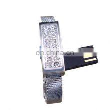 Metal Bracelet Usb Flash Drive 2gb 4gb 8gb Wristband Usb Flash Drive Jewelry Memory Sticker thumbnail-3
