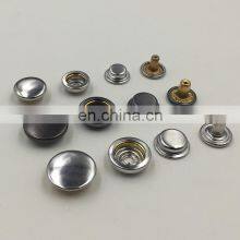 OEM Custom Eco-Friendly 14Mm Silver Metal Snap Buttons For Clothes