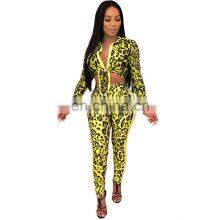 Wholesale Custom Women's Suits Casual and Comfortable Spring and Autumn Long Sleeve Tie Top Leggings Sexy Suit thumbnail-4