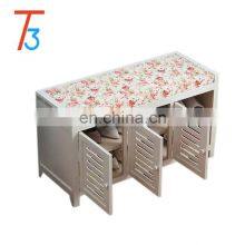 Shoe Cabinet Storage Unit Bench Shelves Wood Rack