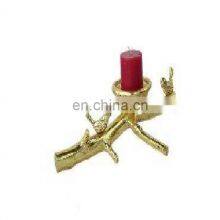 Wooden Base With Gold Metal Candle Holder thumbnail-4