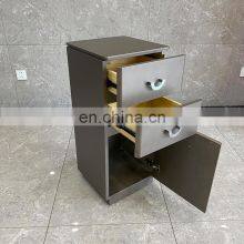 Barbershop Furniture Wooden Shelf Factory Direct Haircut Ark Custom Conference Tables Wooden Storage Corner Cabinet thumbnail-2