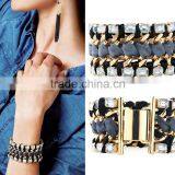 C89154A European Women Woven Bracelet/wholesale Women Wrist Jewelry thumbnail-1