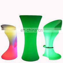 Coffee Shop Hotel Led Bar Furniture Cocktail Tables and Chairs Indoor Outdoor Led Bar Tables and Chairs Sofa