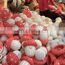 New Design Rattan Mushroom Basket For Children Handicraft Kid Basket Bag Wicker Kids Bag Wholesale Supplier thumbnail-2