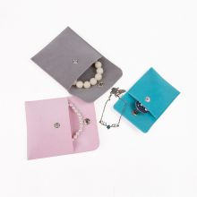 High Quality Reusable Suede Fabric Jewelry Packaging Bags Drawsrting Pouch
