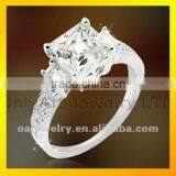 Top Quality Big Stone 925 Sterling Silver Jewelry Design cz Engagement Ring for Lady thumbnail-1