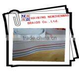 Most Popular White Base Stripe Braided Elastic Webbing Quality Choice